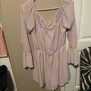 Fashion Nova Soft  1X lavender
 bodysuit